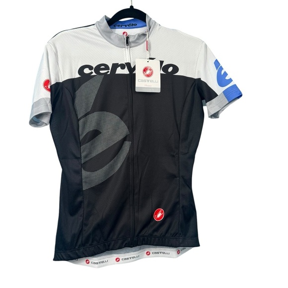 Cervelo Women's Team Jersey Black/White/Lilac Castelli Donna Cycling NWT XL - Picture 1 of 6